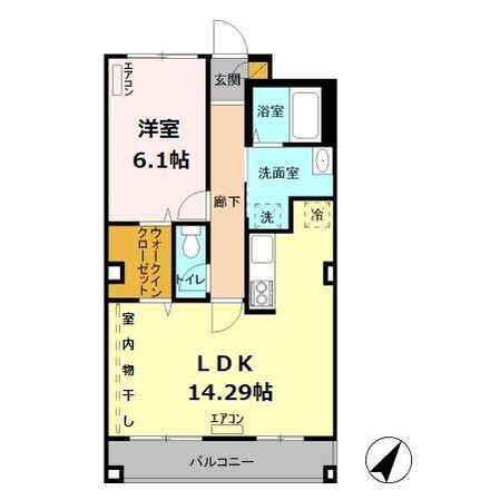 カーサコート熊谷（熊谷市広瀬）の物件間取画像